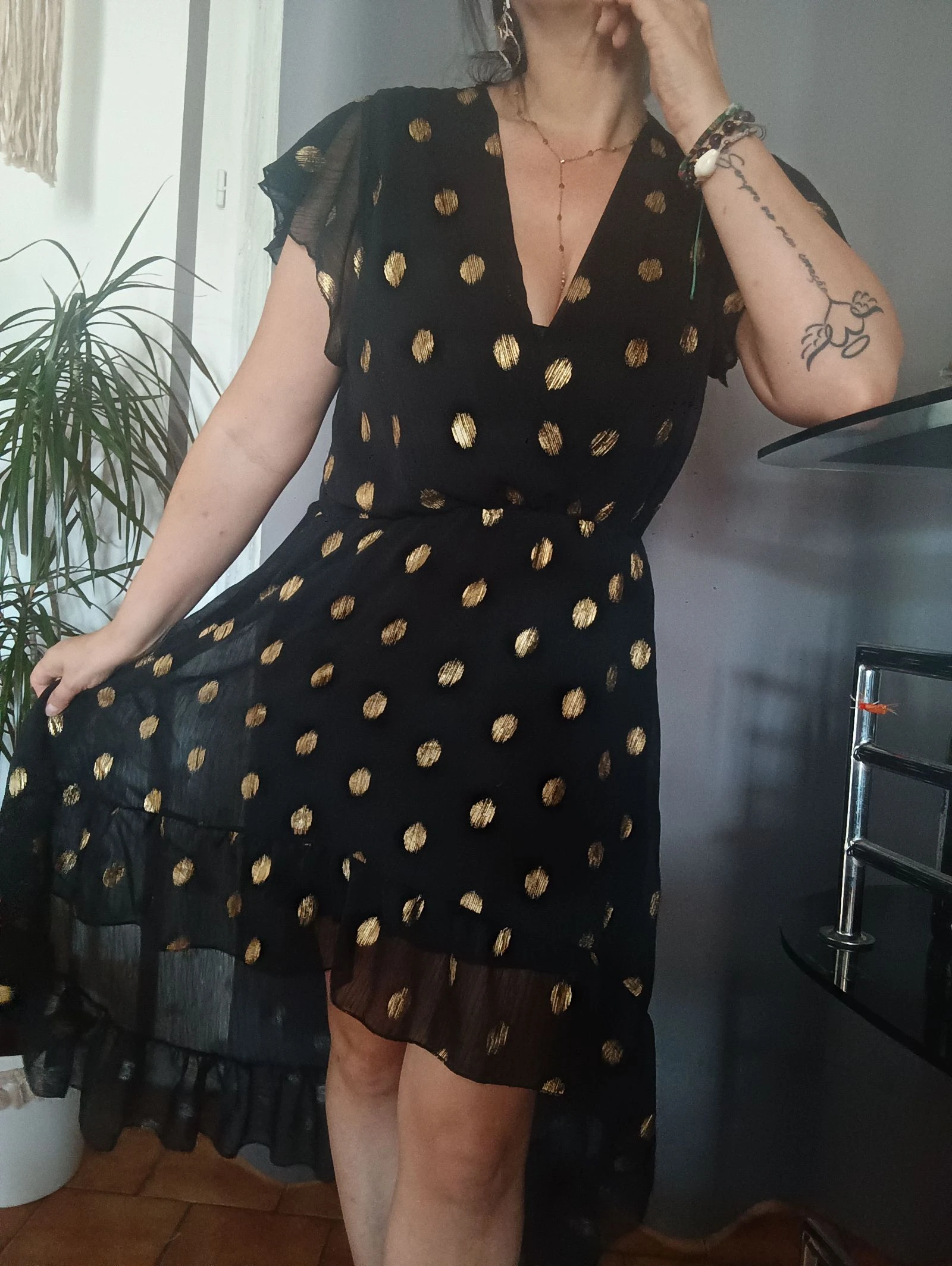 Robe asymétrique -Taille unique